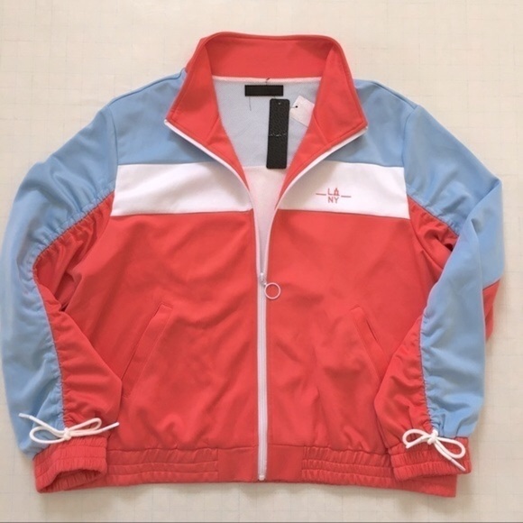 Lala Anthony Colorblocked Full Zip Stretch Jacket - Picture 5 of 16